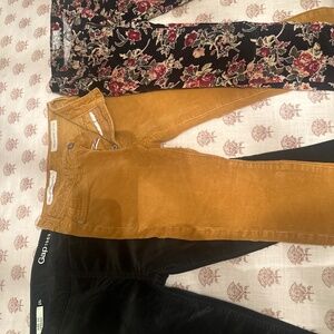 3 pair skinny cord and velvet pant
